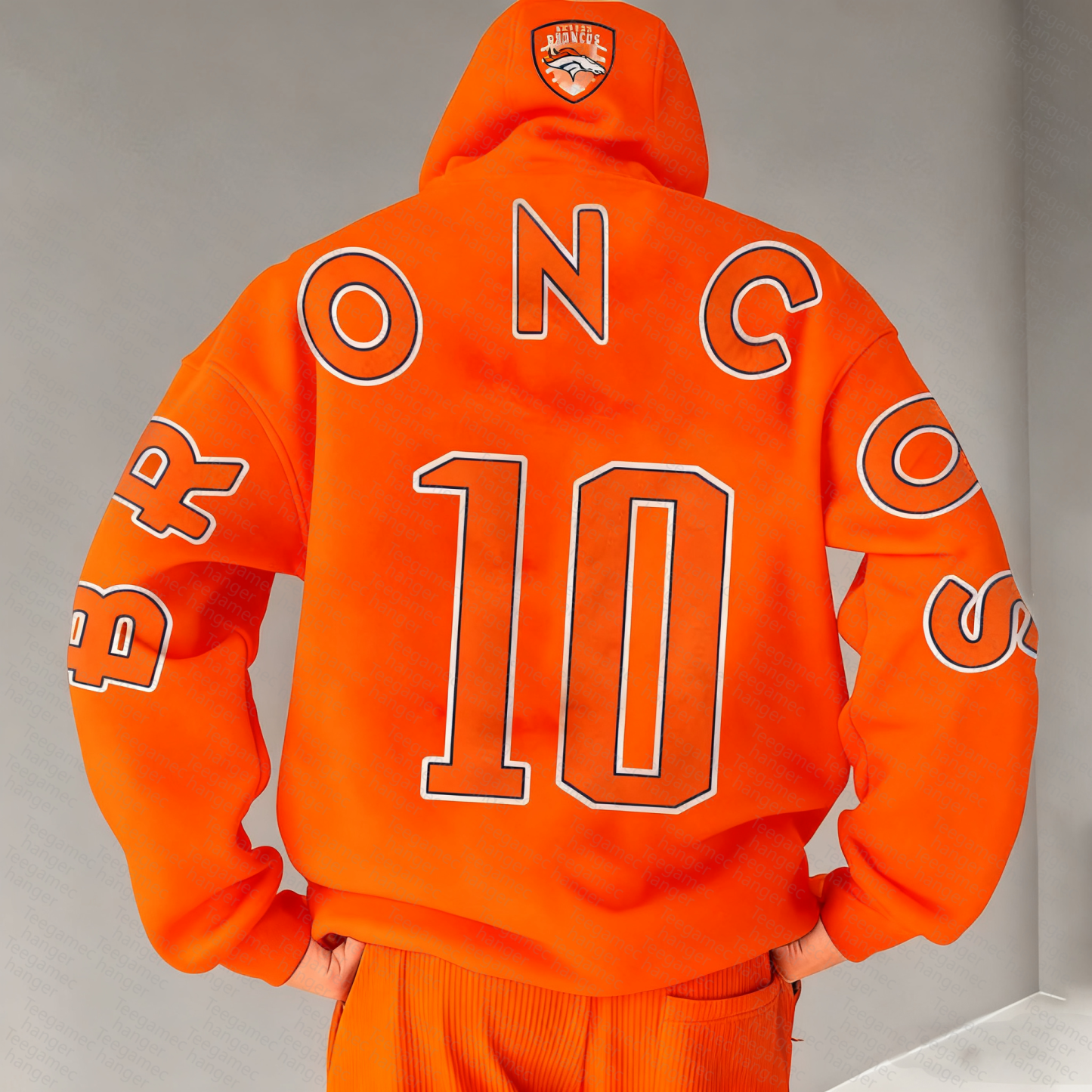 Unisex "NFL" Graphic Streetwear Vintage Plush Hoodie