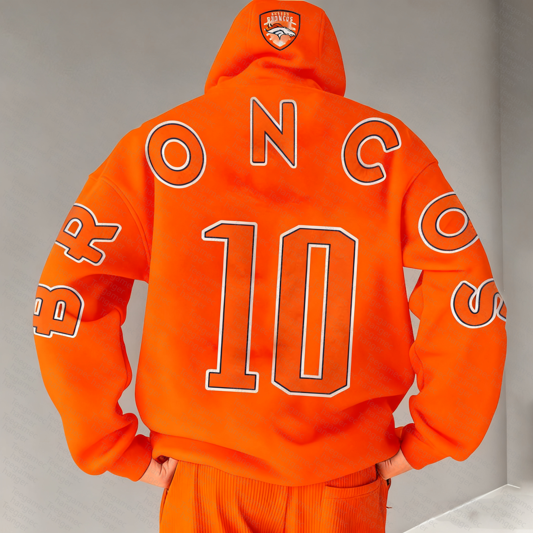 Unisex "NFL" Graphic Streetwear Vintage Plush Hoodie