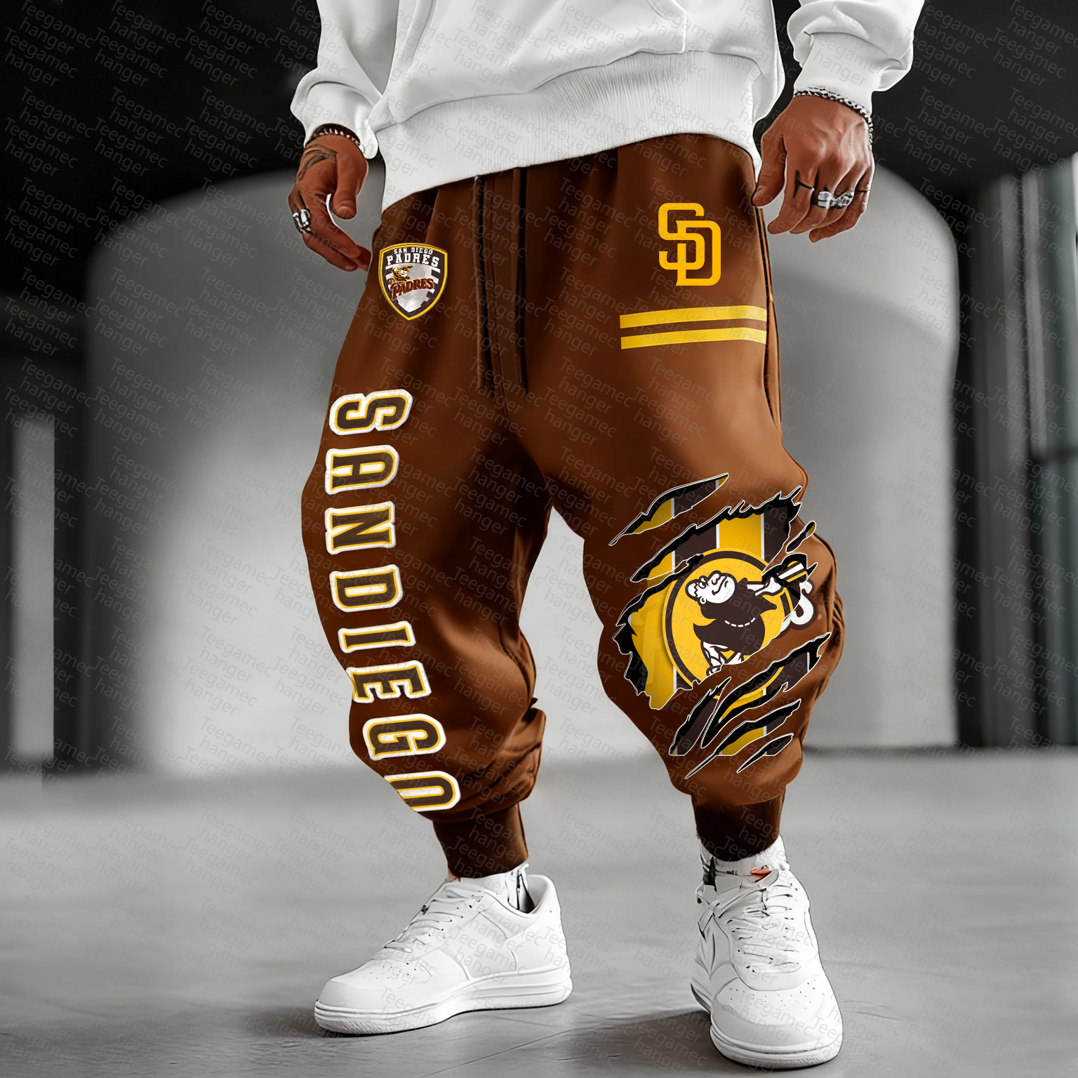 Unisex "San Diego Padres" Casual  Streetwear  Plush Pants
