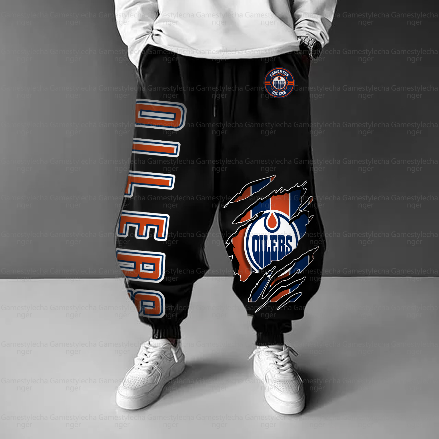 Unisex “Edmonton Oilers” Casual Anime Streetwear Pant