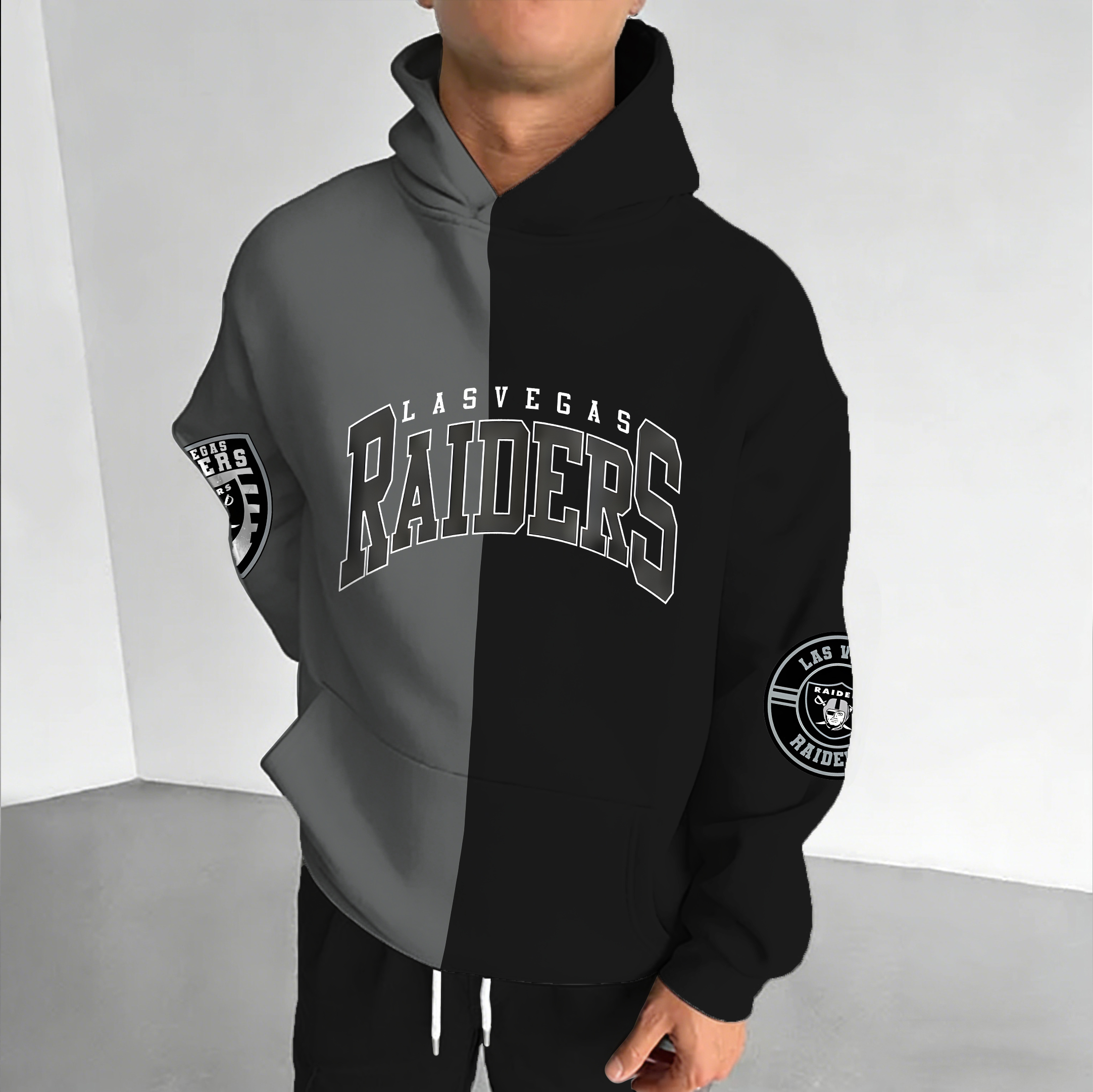 Unisex "Las Vegas Raiders" Graphic Streetwear Vintage Plush Hoodie