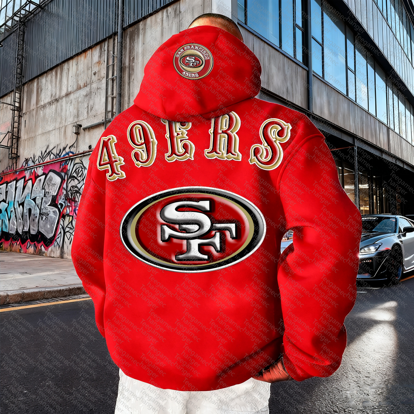 Unisex "NFL" Graphic Streetwear Vintage Plush Hoodie