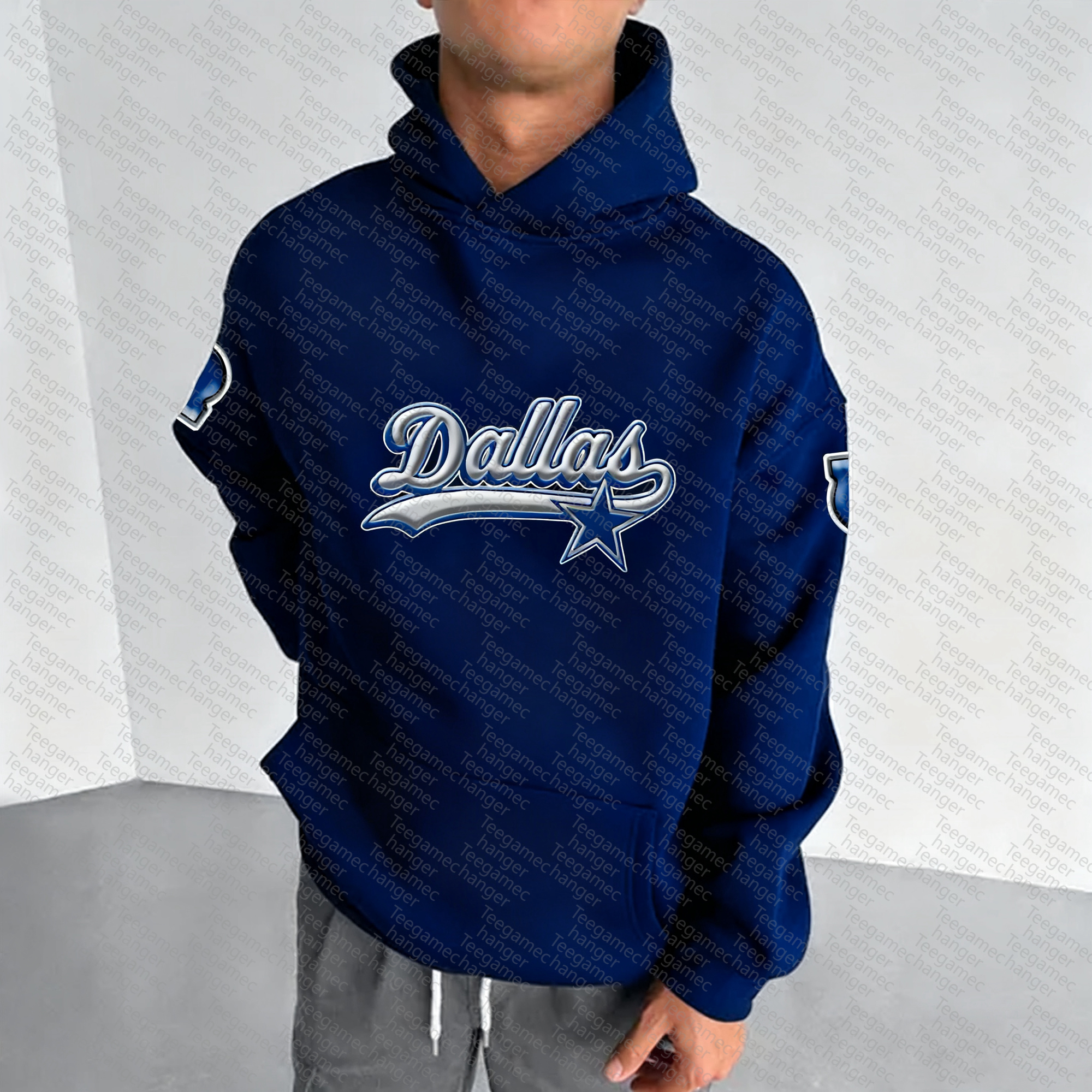Unisex "Dallas Cowboys" Graphic Streetwear Vintage Plush Hoodie
