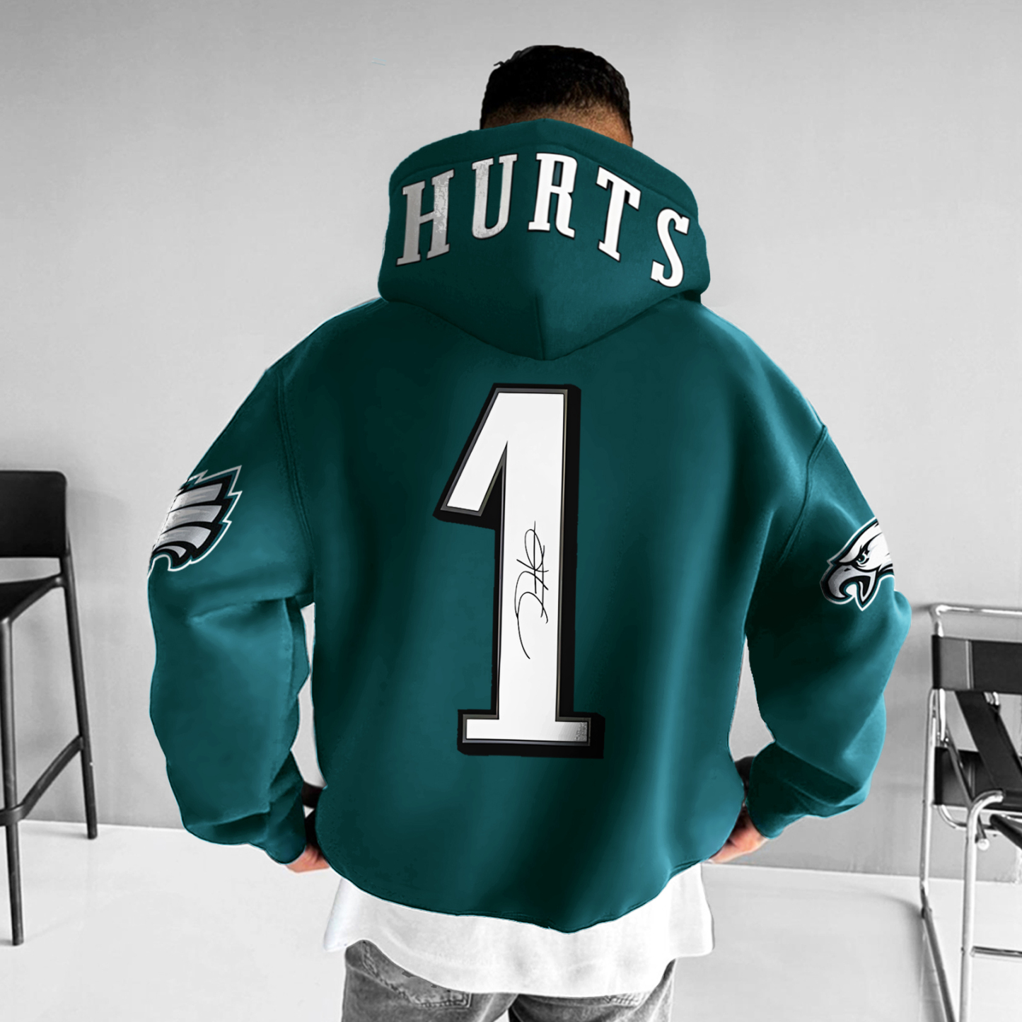 Unisex Oversized 2025 Rugby Team Hoodie