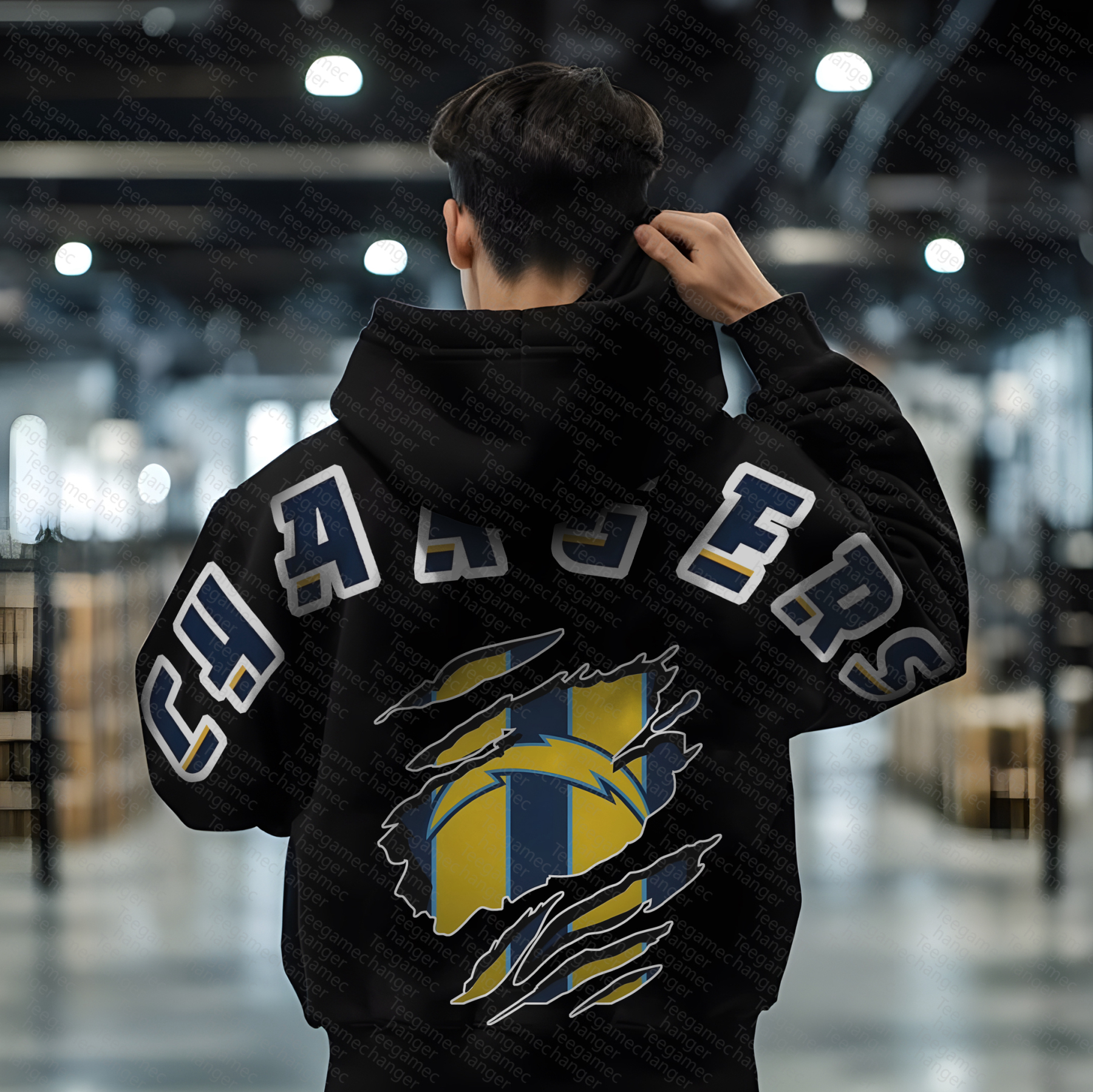 Unisex "NFL" Graphic Streetwear Vintage Plush Hoodie