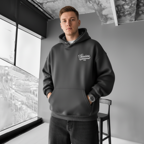 UNISEX RUGBY CHAMPIONSHIP TEAM LOGO PRINT OVERSIZED CASUAL HOODIE