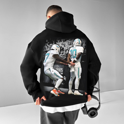 Casual Ball Retro Print Hoodie