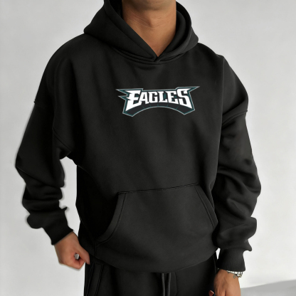 Unisex "Philadelphia Eagles" Graphic Streetwear Vintage Plush Hoodie