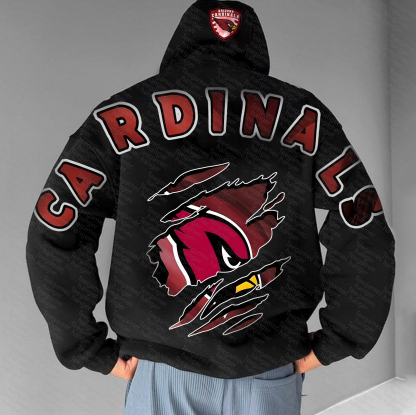 Unisex "Arizona Cardinals" Graphic Streetwear Vintage Plush Hoodie