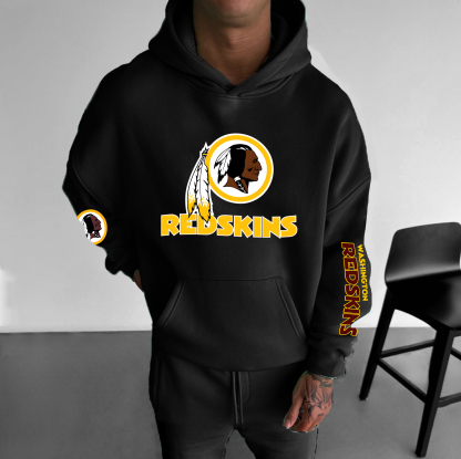 Unisex Football Print  Casual Oversized Hoodie