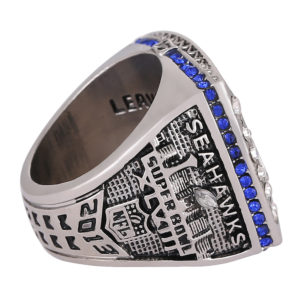 NFL High-Quality Steel Mold Seattle Seahawks Championship Ring (Limited-time buyback，Commemorative Edition)