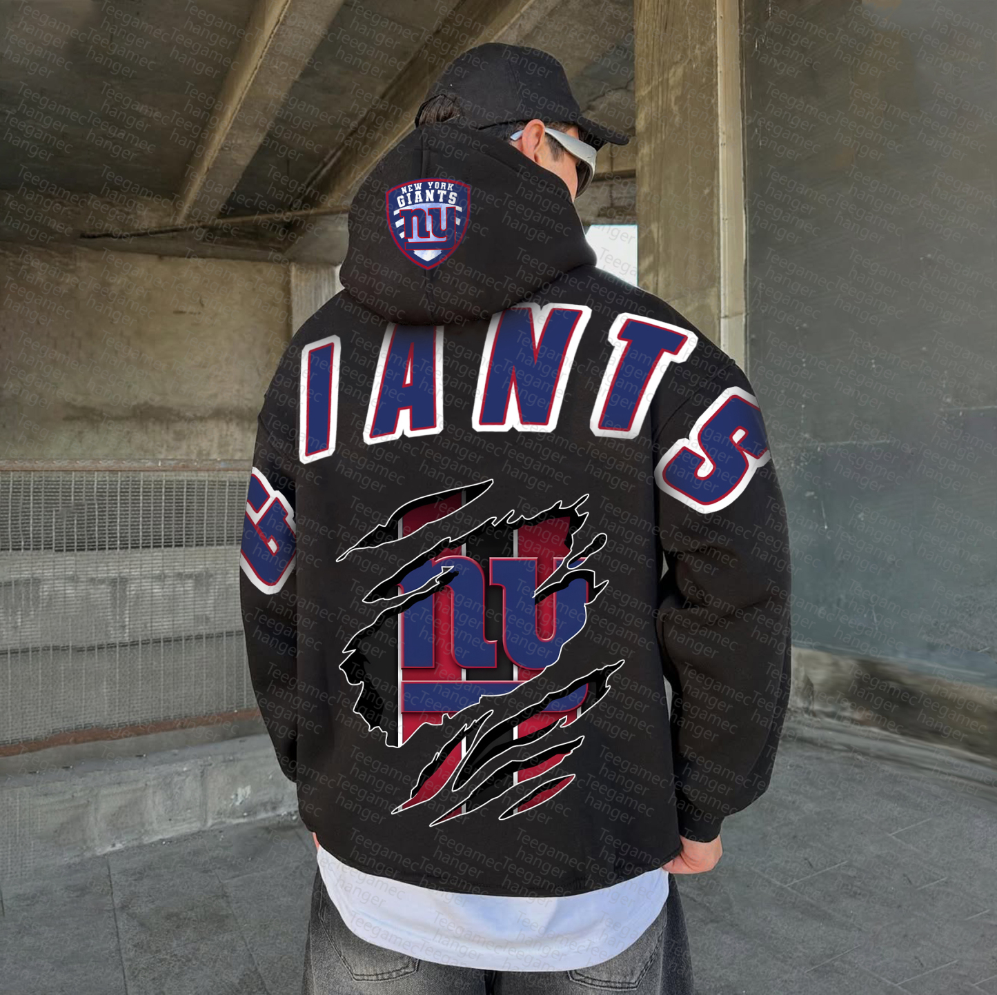 Unisex "NFL" Graphic Streetwear Vintage Plush Hoodie