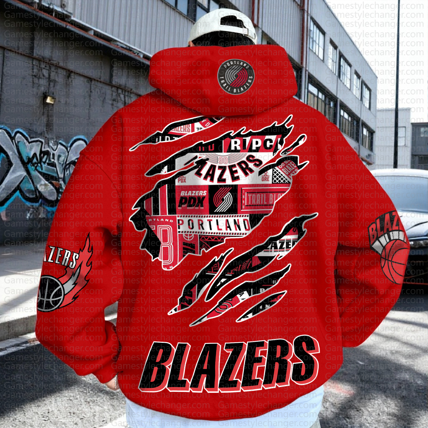 Unisex "NBA" Graphic Streetwear Vintage Plush Hoodie