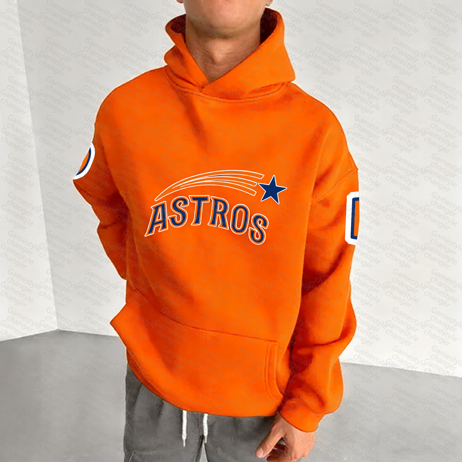 Unisex "Houston Astros" Graphic Streetwear Vintage Plush Hoodie