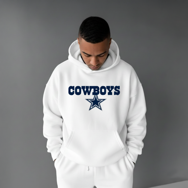 UNISEX RUGBY CHAMPIONSHIP TEAM LOGO PRINT OVERSIZED CASUAL HOODIE