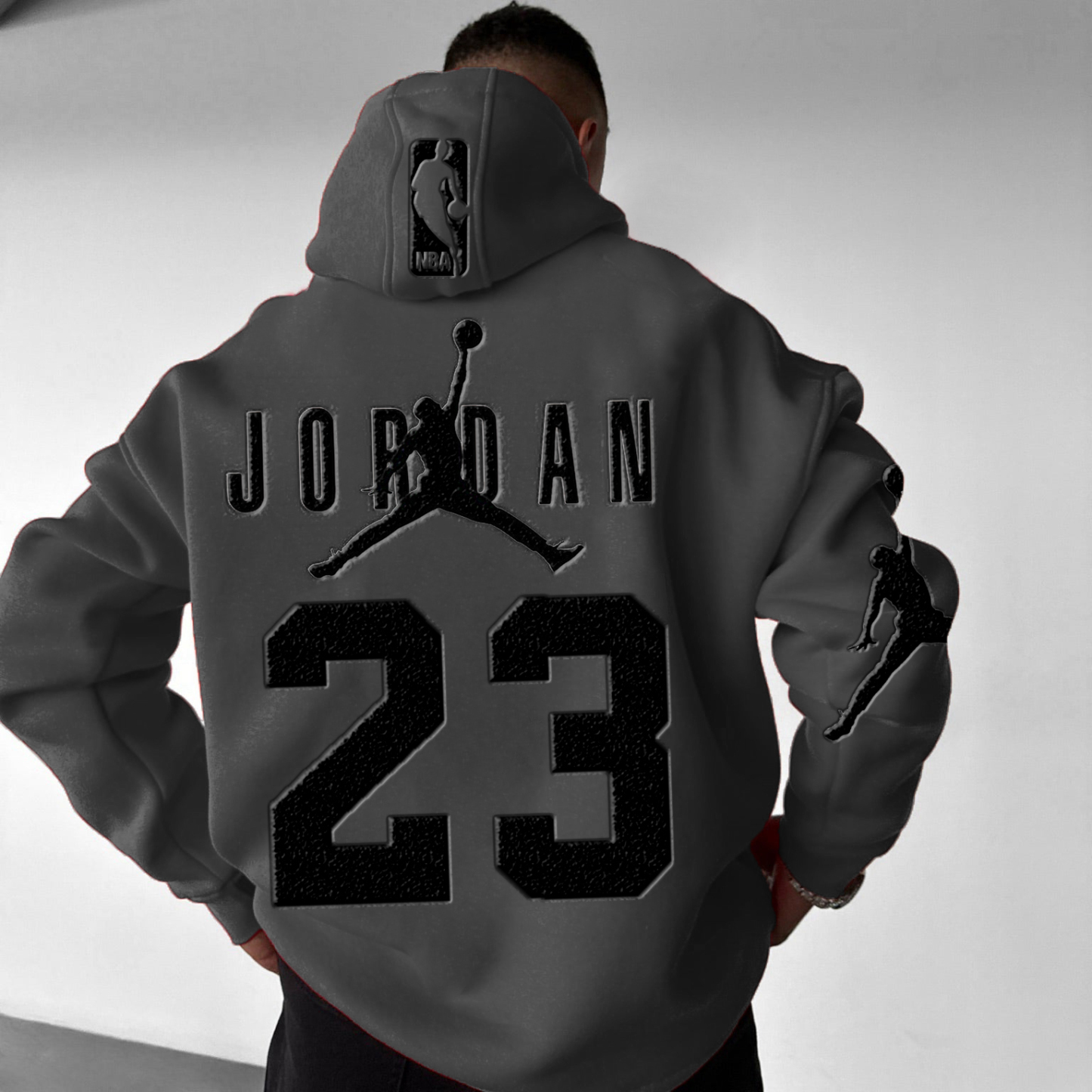 Unisex Basketball Game Stars Sports Fitness Printed Casual Autumn And Winter Oversized Hoodies