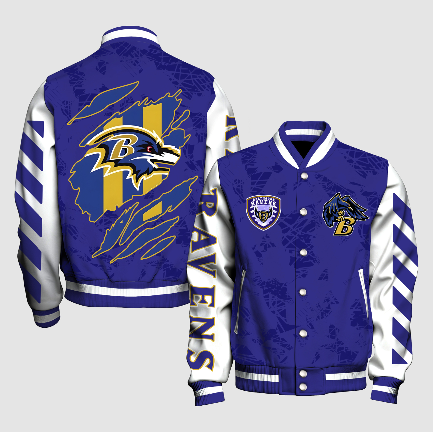 Unisex Vintage "Baltimore Ravens" Graphic Jacket