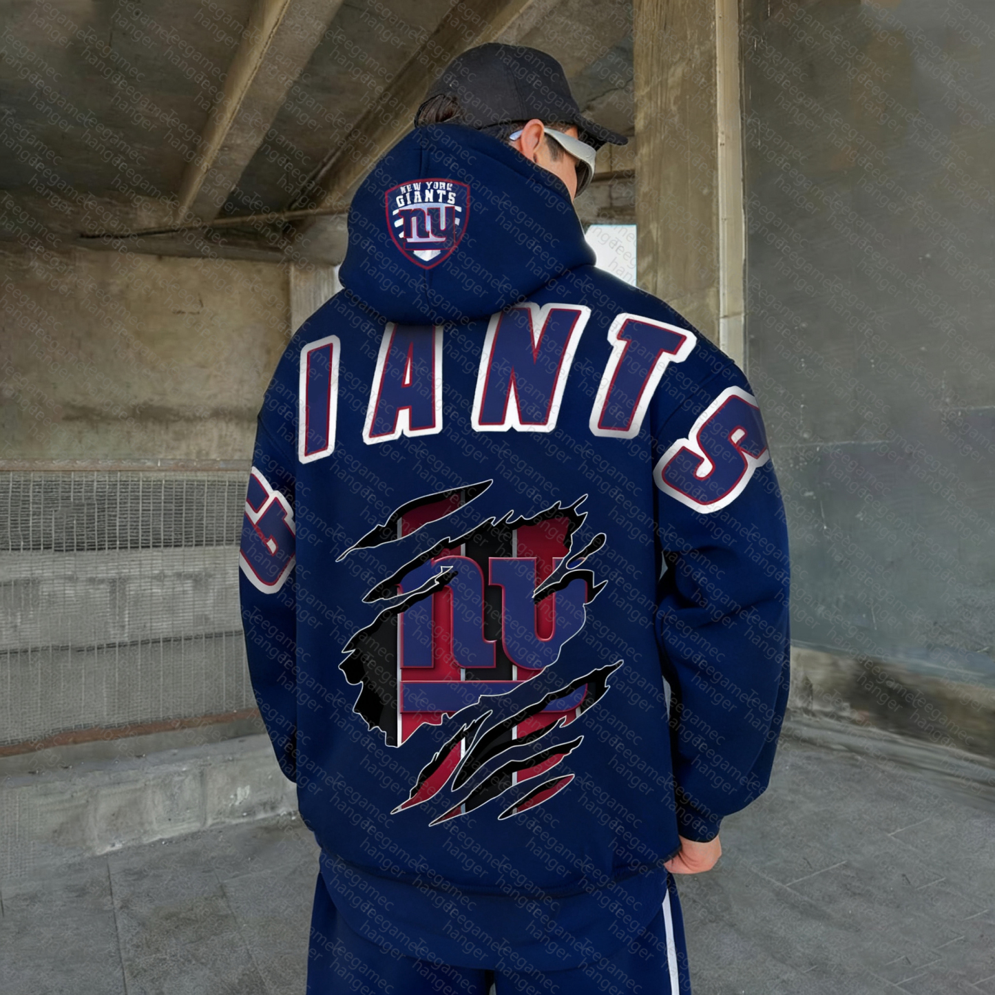 Unisex "NFL" Graphic Streetwear Vintage Plush Hoodie