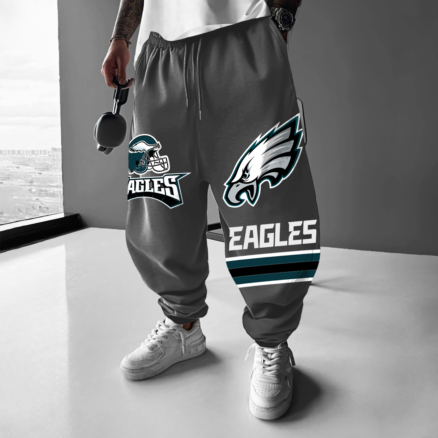 Men's Rugby Team Oversized Harem Pants