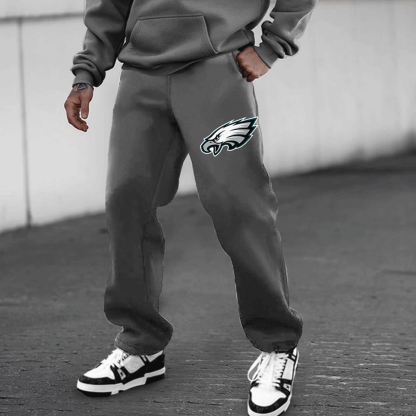 Unnisex American Football Team Casual Print Hoodie Set