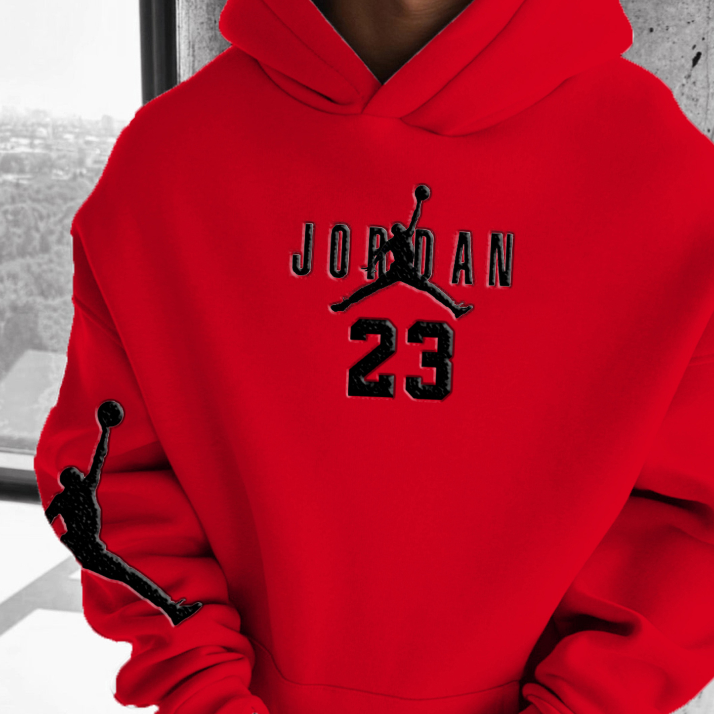 Unisex Basketball Game Stars Sports Fitness Printed Casual Autumn And Winter Oversized Hoodies