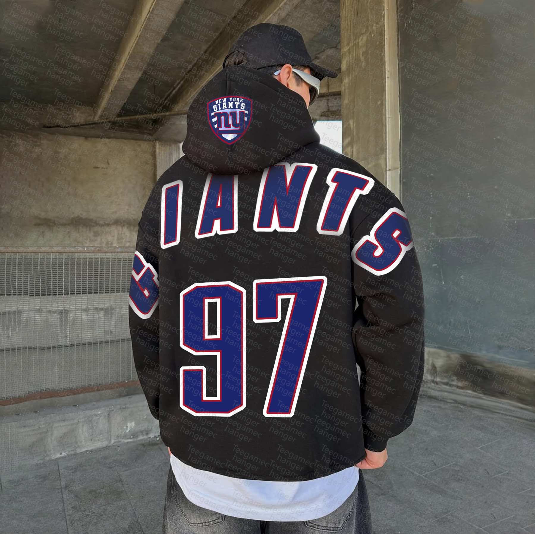 Unisex "NFL" Graphic Streetwear Vintage Plush Hoodie