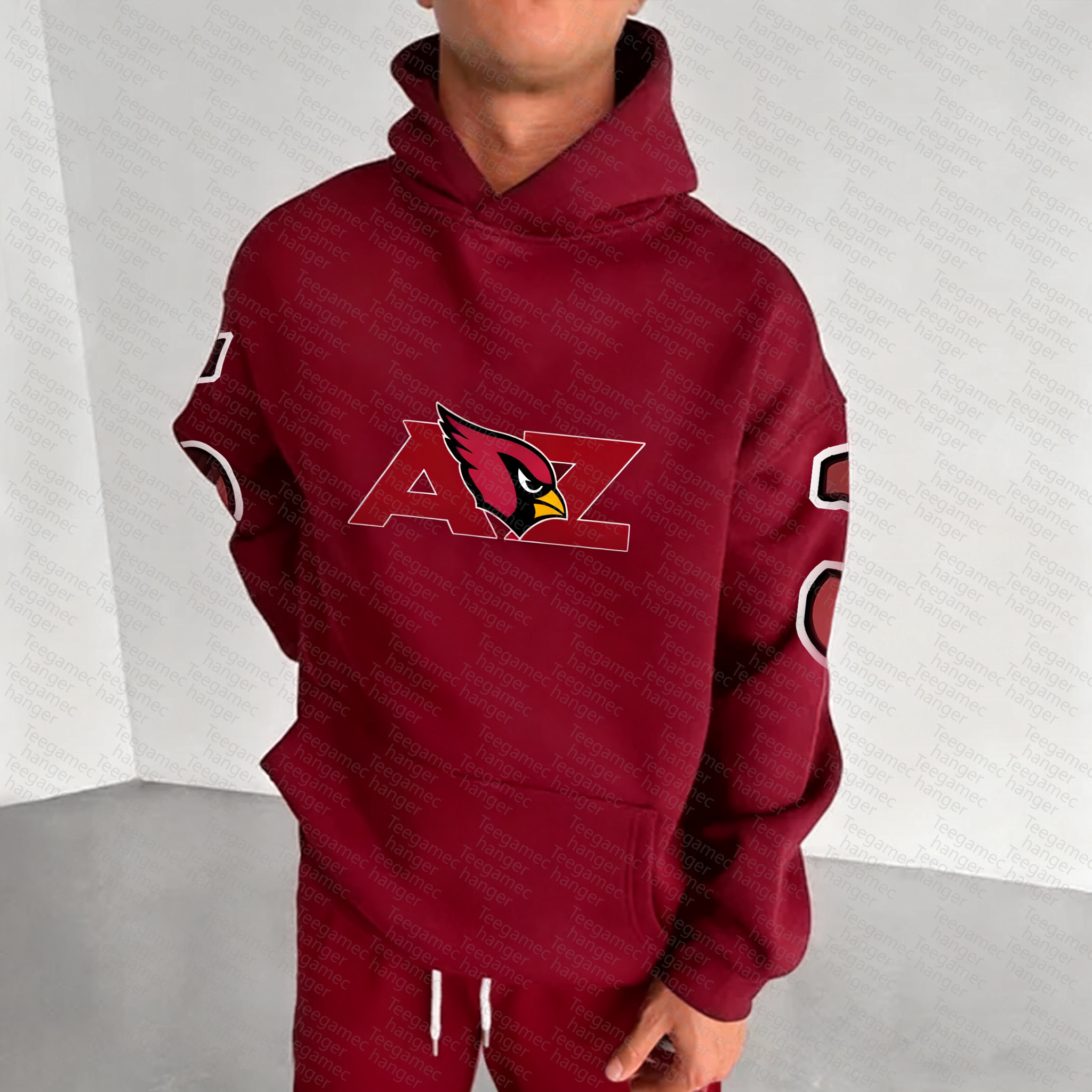 Unisex "Arizona Cardinals" Graphic Streetwear Vintage Plush Hoodie