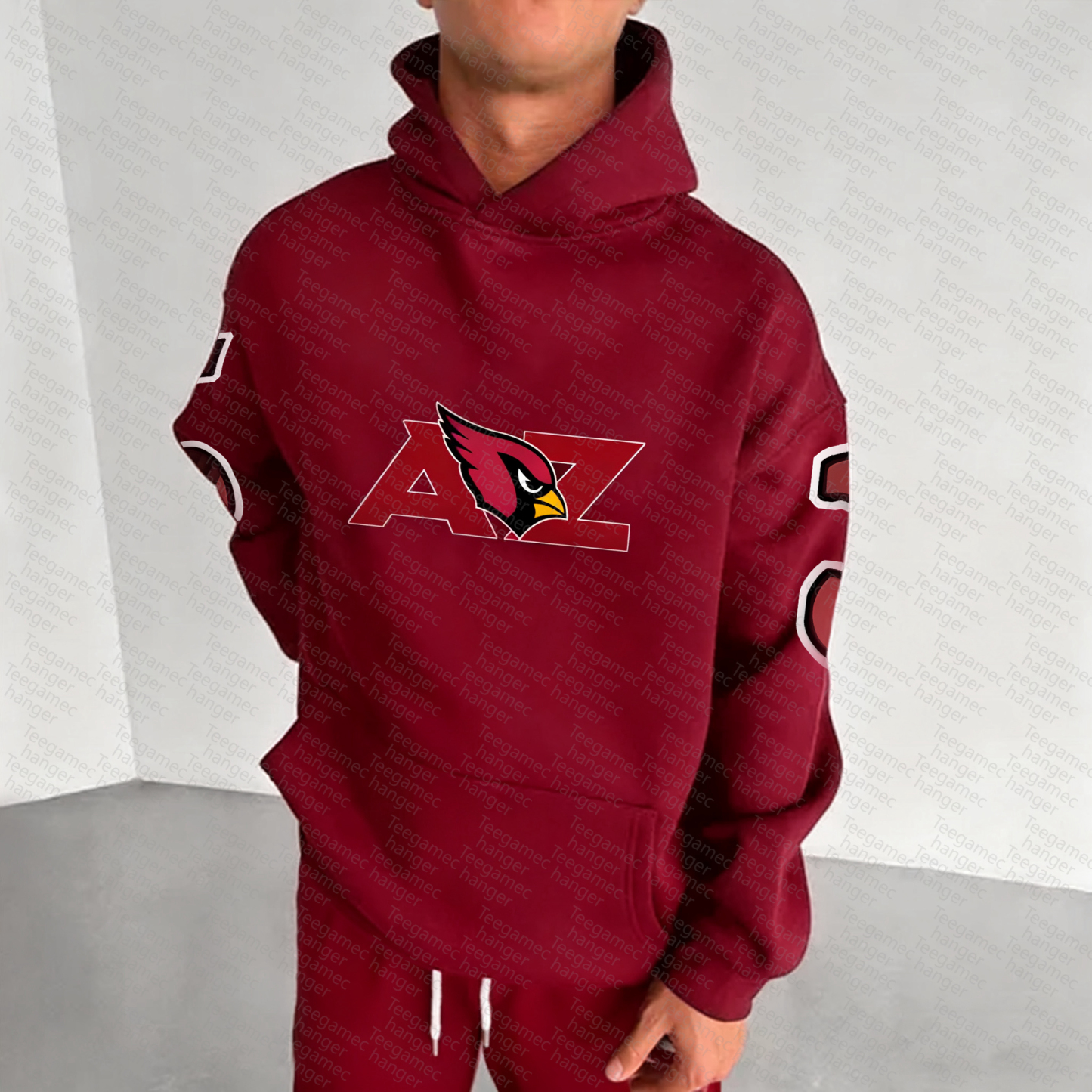 Unisex "Arizona Cardinals" Graphic Streetwear Vintage Plush Hoodie