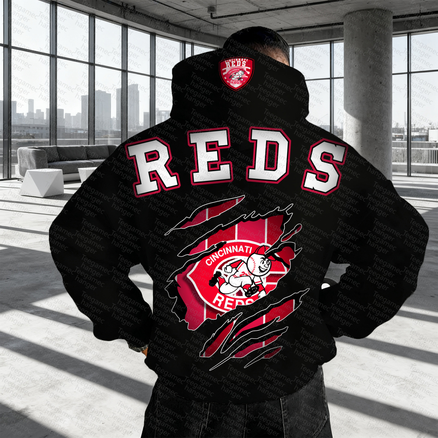 Unisex "MLB" Graphic Streetwear Vintage Plush Hoodie