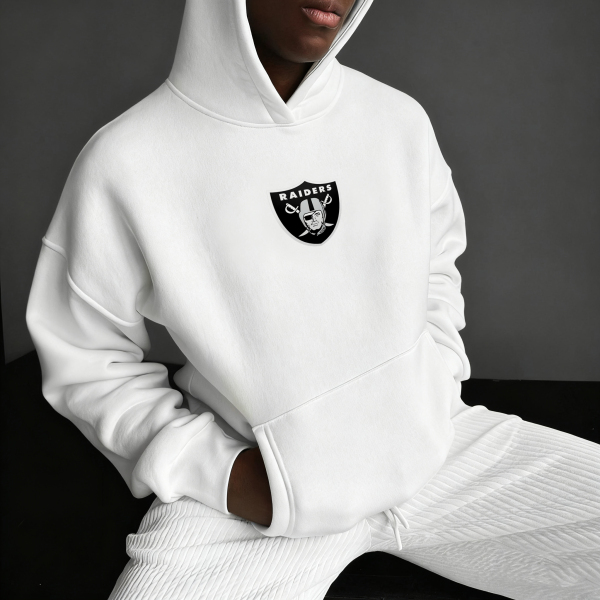 UNISEX RUGBY CHAMPIONSHIP TEAM LOGO PRINT OVERSIZED CASUAL HOODIE