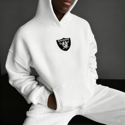 UNISEX RUGBY CHAMPIONSHIP TEAM LOGO PRINT OVERSIZED CASUAL HOODIE