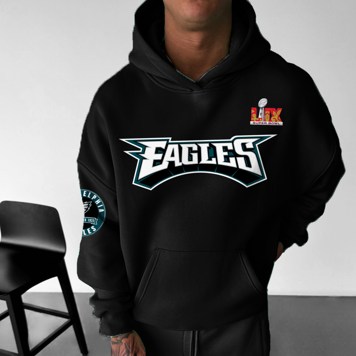 Unisex Oversized 2025 Rugby Game Hoodie