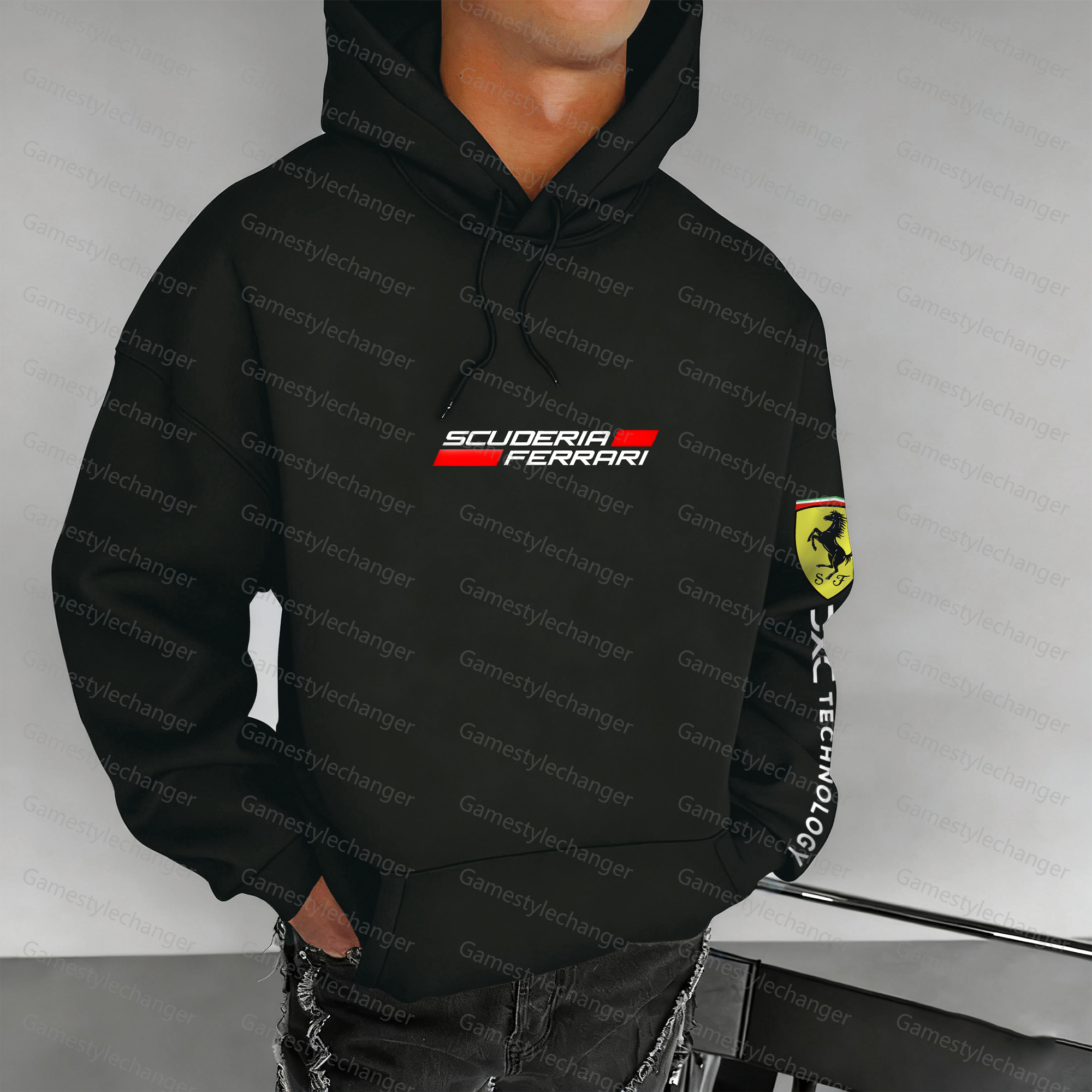 Unisex "F1" Graphic Streetwear Vintage Plush Hoodie