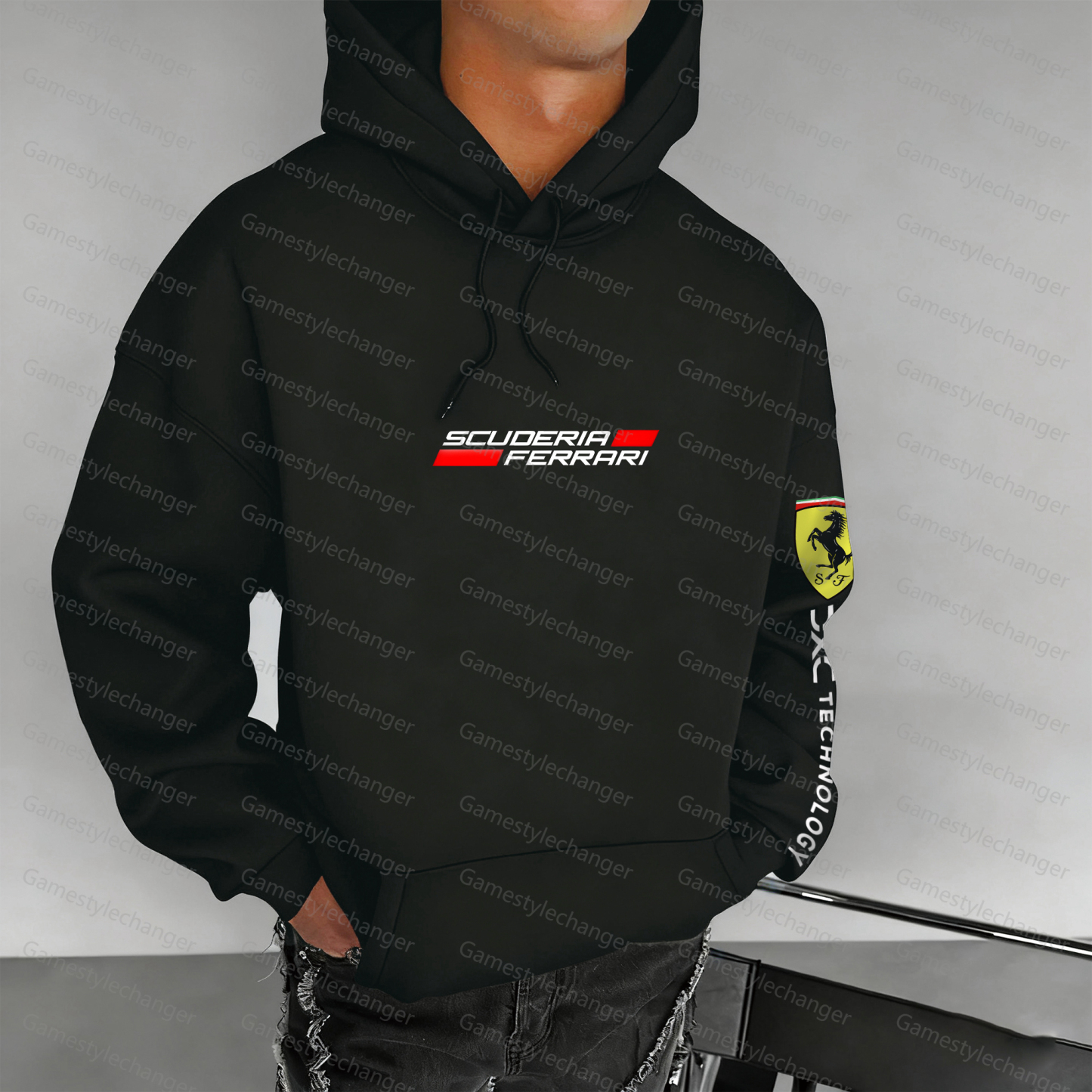 Unisex "F1" Graphic Streetwear Vintage Plush Hoodie