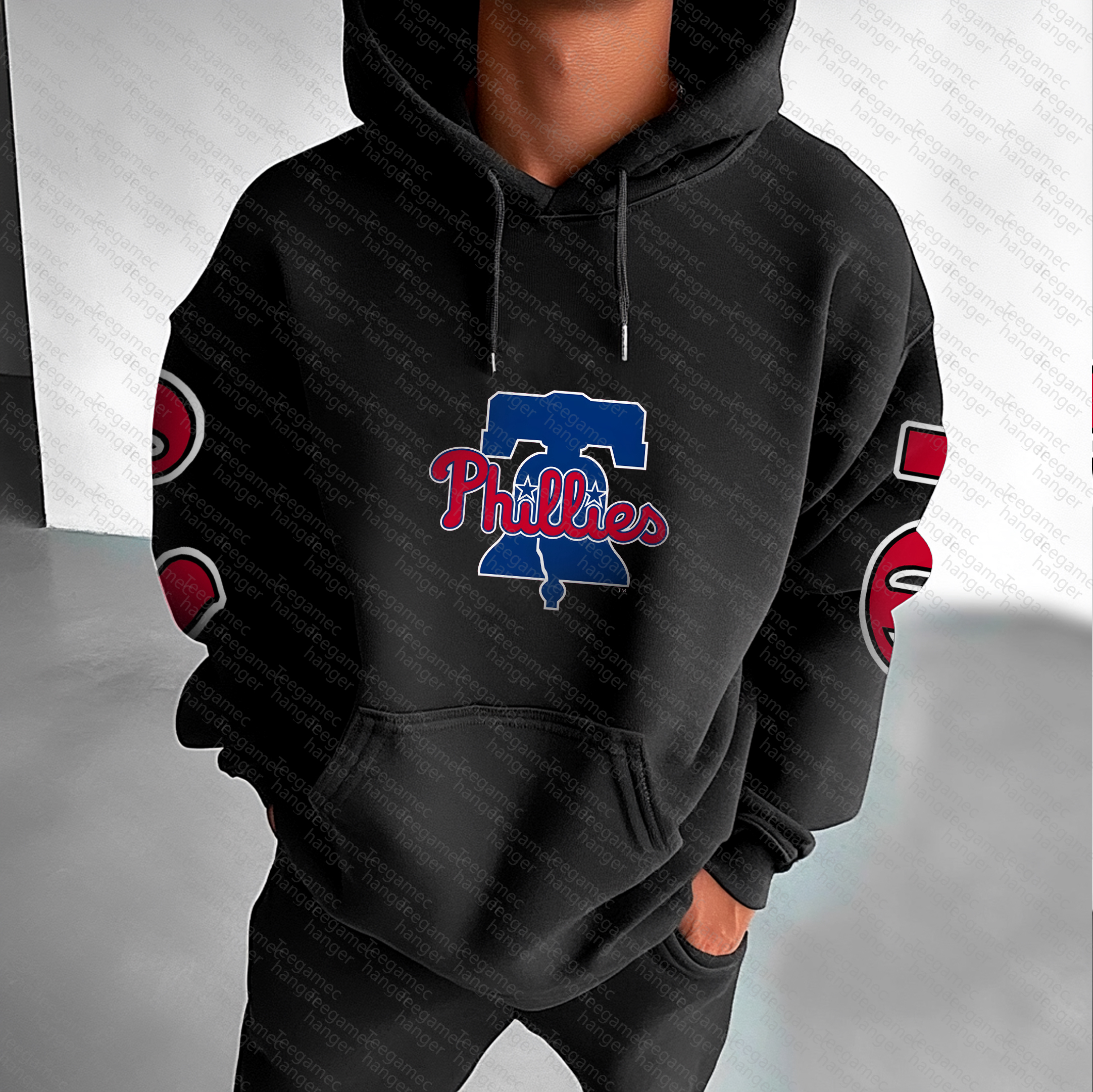 Unisex "Philadelphia Phillies" Graphic Streetwear Vintage Plush Hoodie