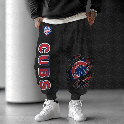 Unisex "Chicago Cubs" Casual  Streetwear  Plush Pants