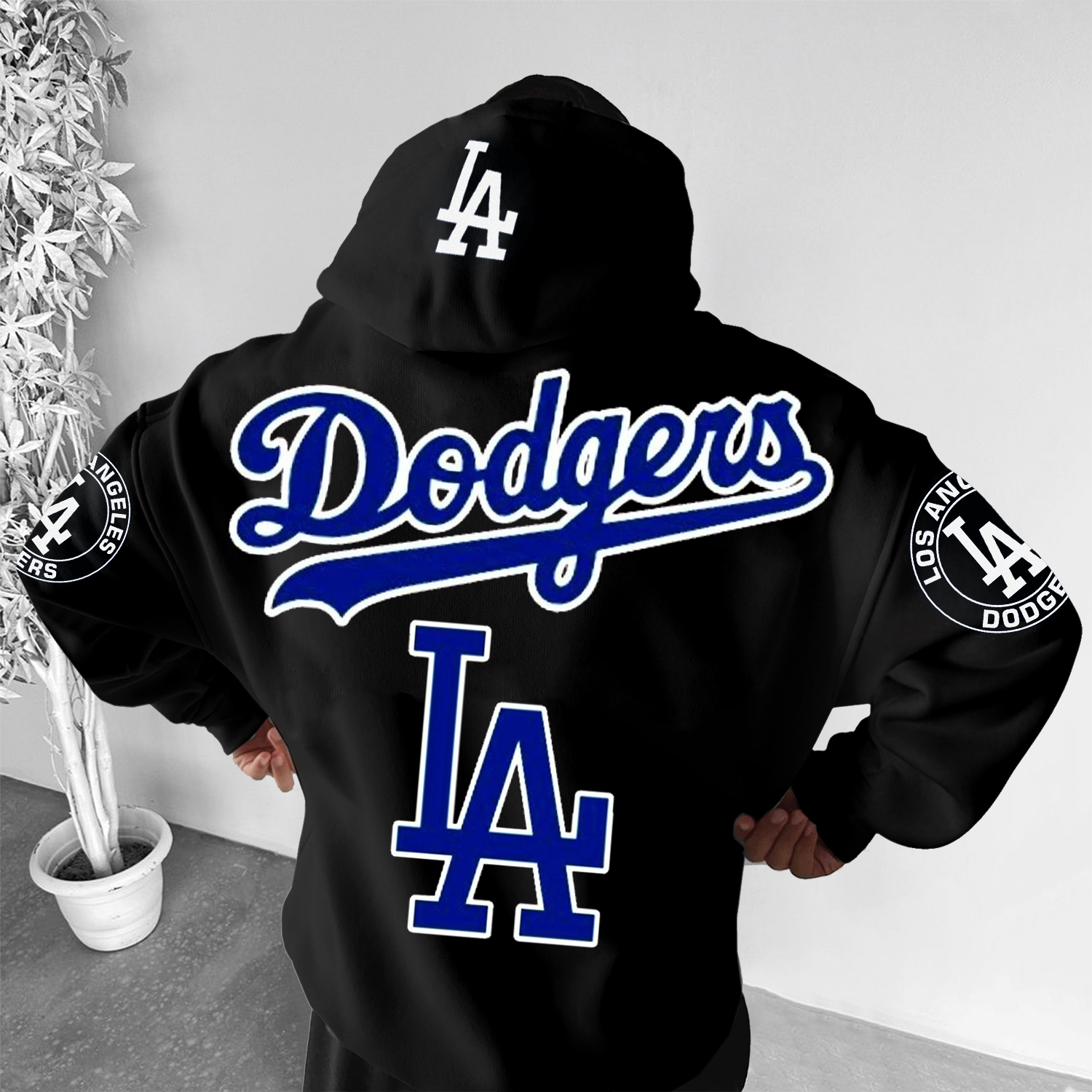 Baseball Lettering Print Universal Hoodie
