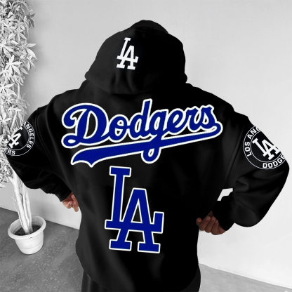 Baseball Lettering Print Universal Hoodie
