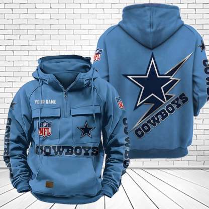 Dallas Cowboys Unisex Rugby Team Graphic Streetwear Vintage Plush Hoodie