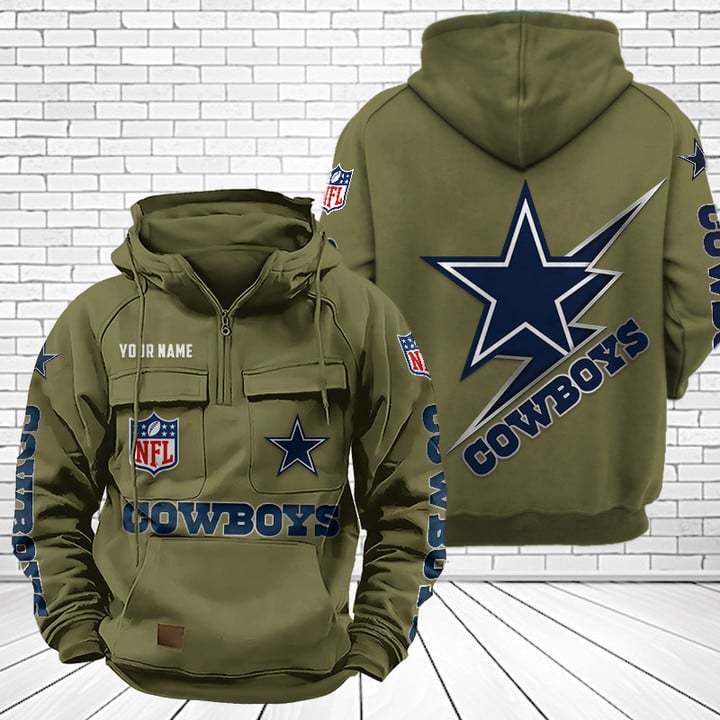 Dallas Cowboys Unisex Rugby Team Graphic Streetwear Vintage Plush Hoodie