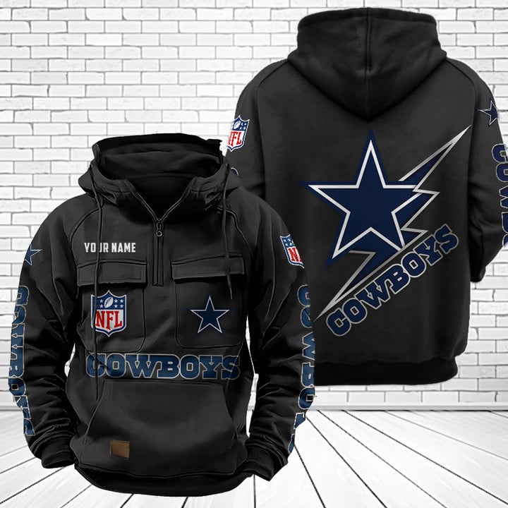 Dallas Cowboys Unisex Rugby Team Graphic Streetwear Vintage Plush Hoodie