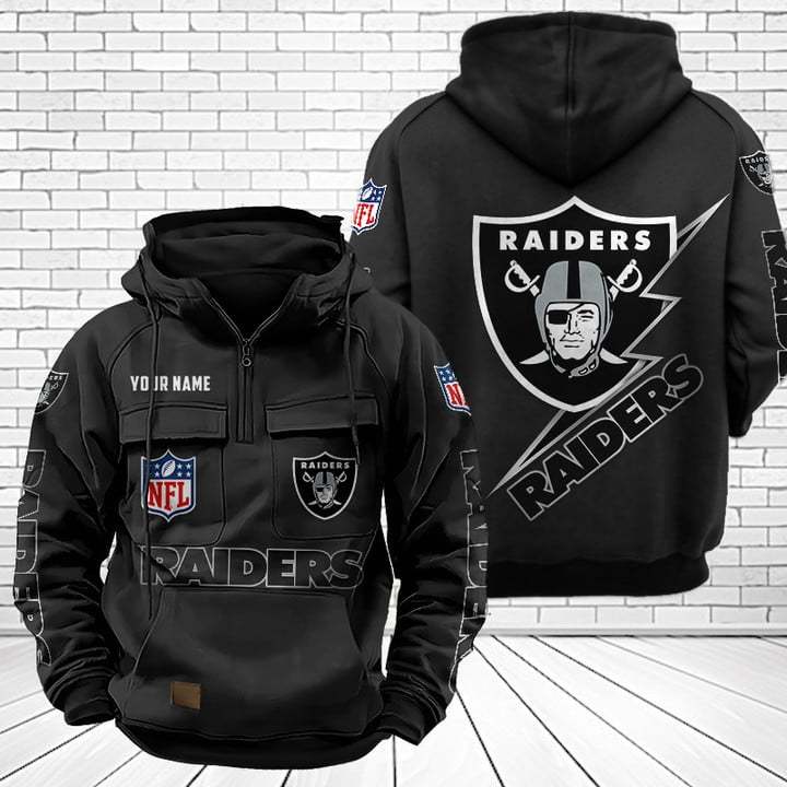 Las Vegas Raiders Unisex Rugby Team Graphic Streetwear Vintage Plush Hoodie