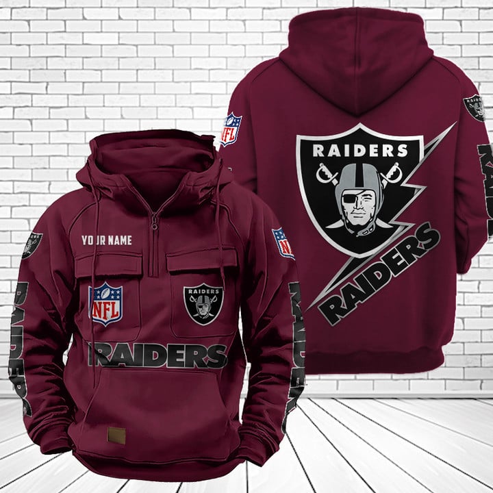 Las Vegas Raiders Unisex Rugby Team Graphic Streetwear Vintage Plush Hoodie
