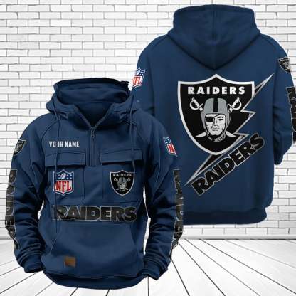 Las Vegas Raiders Unisex Rugby Team Graphic Streetwear Vintage Plush Hoodie