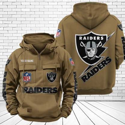 Las Vegas Raiders Unisex Rugby Team Graphic Streetwear Vintage Plush Hoodie