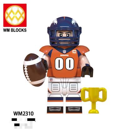 Foreign Trade Goods Wm6133-6136 Football Series Philadelphia Eagles Miniature Assembled Toys Building Block Bags