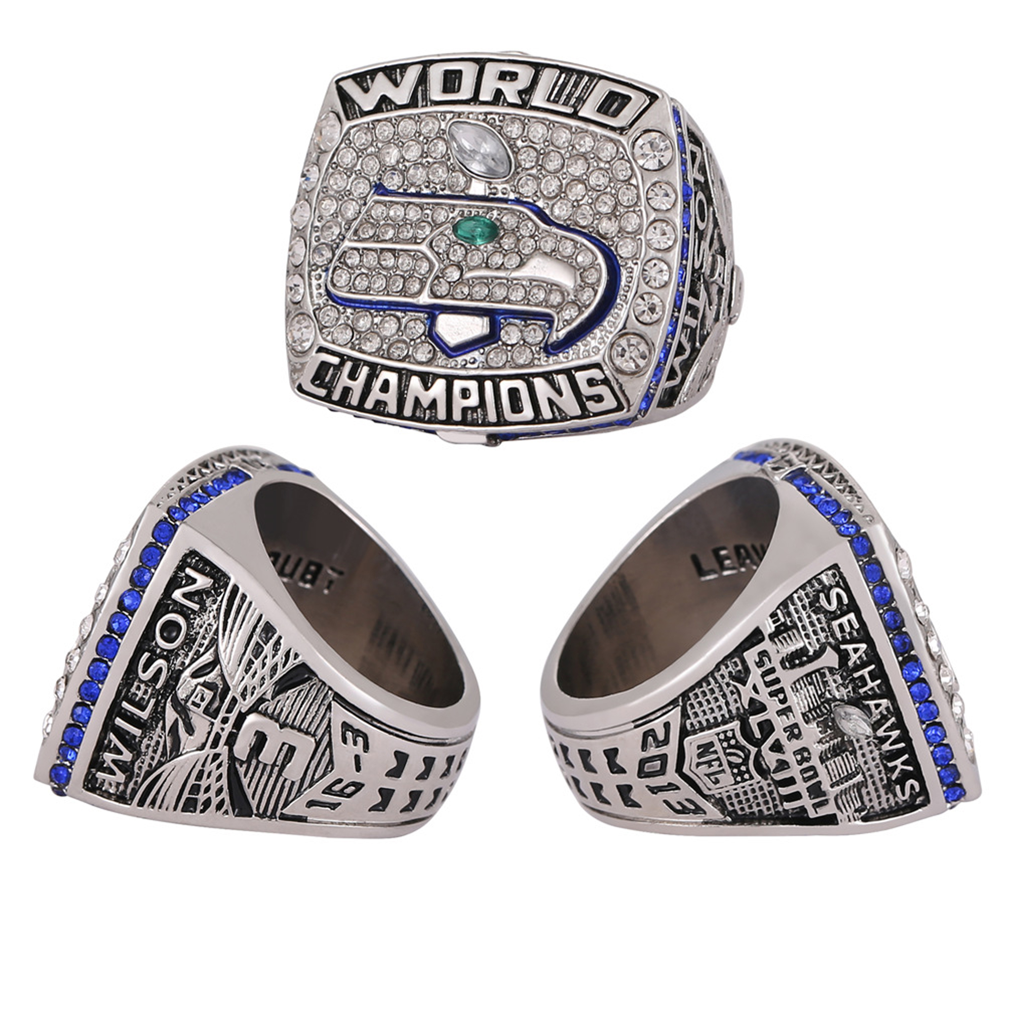 NFL High-Quality Steel Mold Seattle Seahawks Championship Ring (Limited-time buyback，Commemorative Edition)