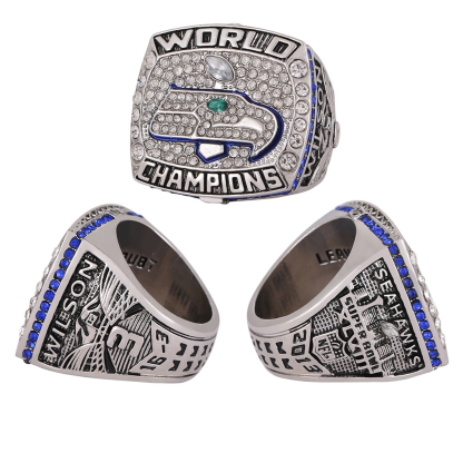 NFL High-Quality Steel Mold Seattle Seahawks Championship Ring (Limited-time buyback，Commemorative Edition)
