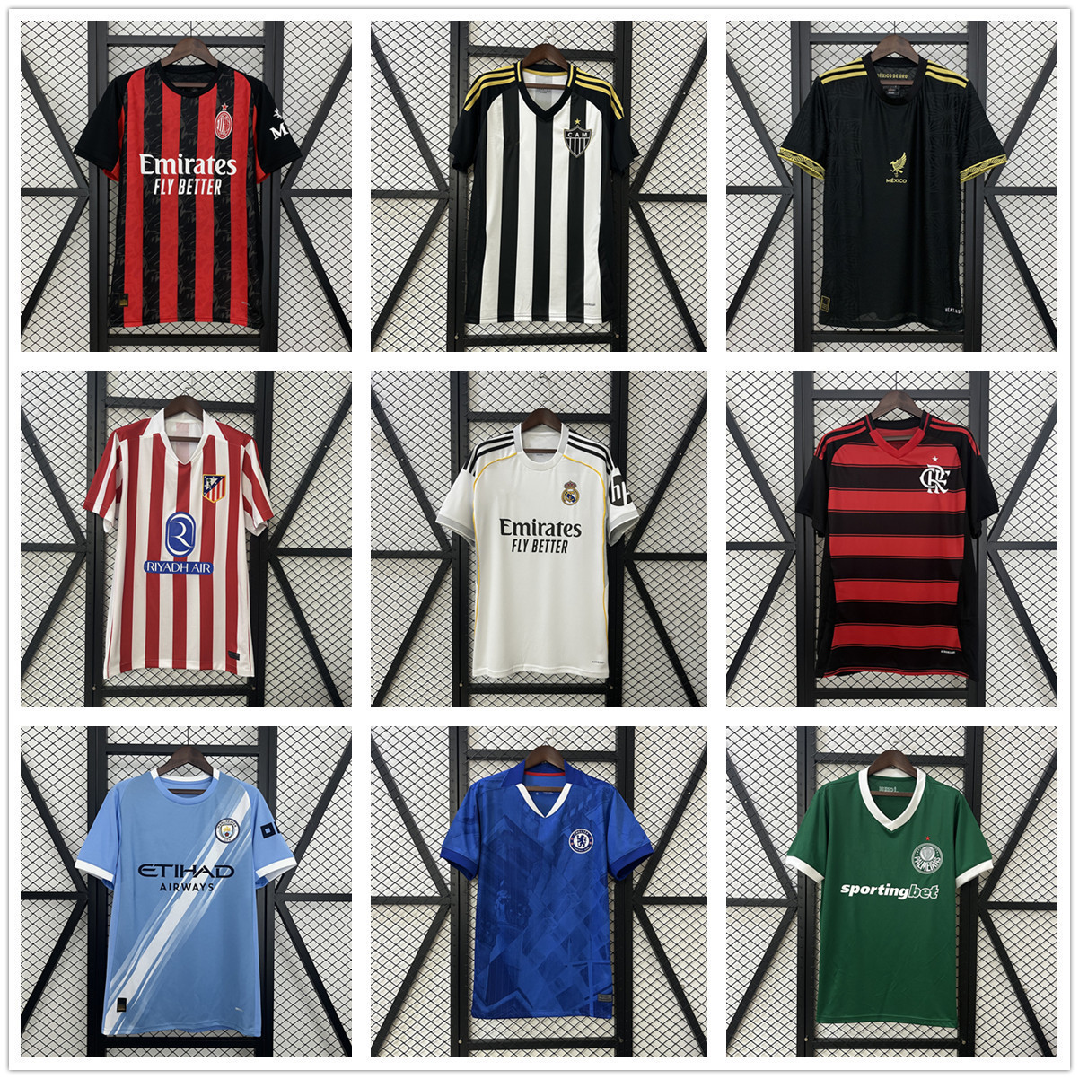 2526 Season Thai Version Top Manchester City Flamengo Atletico Madrid Real Madrid Chelsea Ac Barcelona Tottenham Fan Jersey