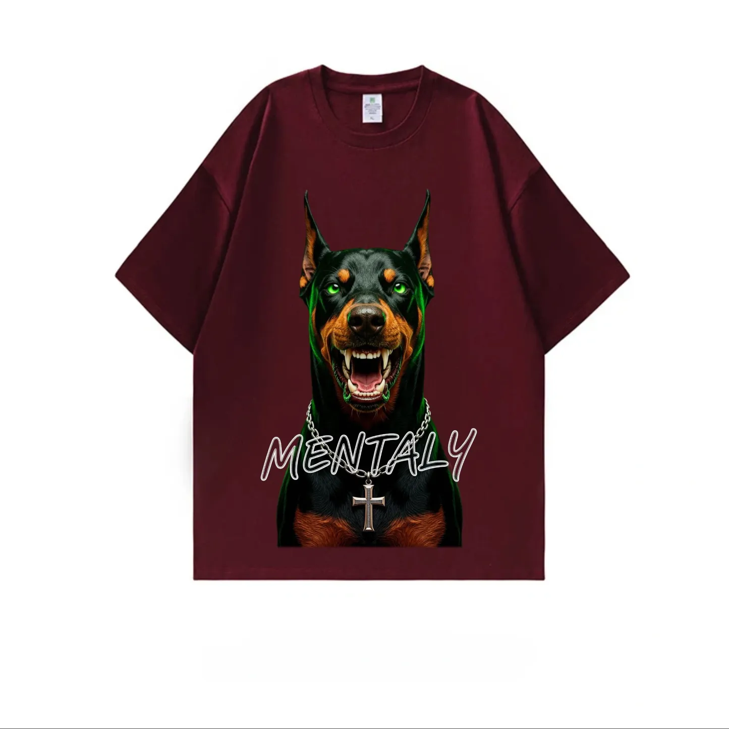 2026 new style pure cotton short-sleeved T-shirt for men, summer Doberman fashion brand printed half-sleeved design breathable T-shirt